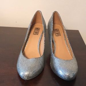 Mix No. 6 sparkly silver heels - 8